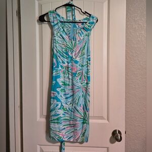 Lilly Pulitzer Printed Dress‎ With Belr